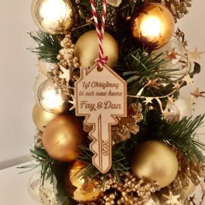 Personalised New Home Gift Ornament 2024, Our first Christmas, New home bauble, Personalised Couples Gift, House warming,Christmas Gift