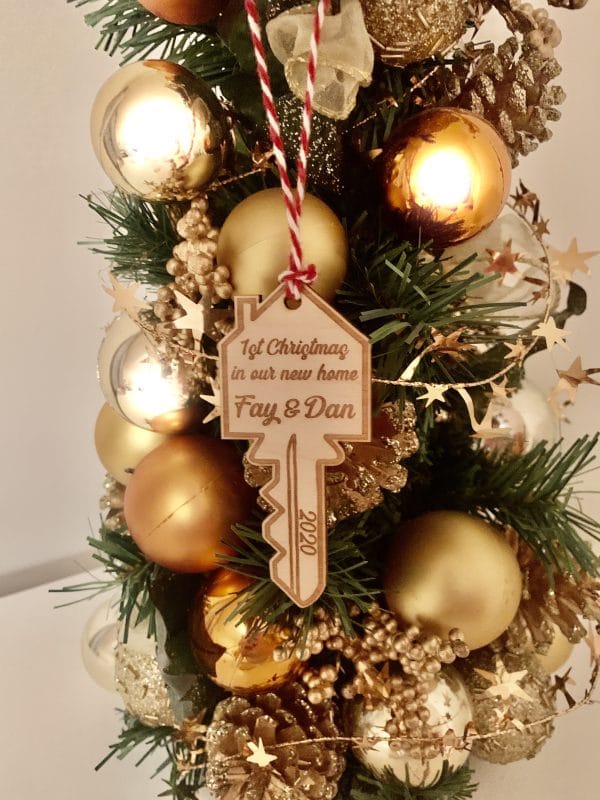Personalised New Home Gift Ornament 2024, Our first Christmas, New home bauble, Personalised Couples Gift, House warming,Christmas Gift