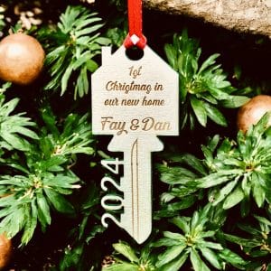Personalised New Home Gift Ornament 2024, Our first Christmas, New home bauble, Personalised Couples Gift, House warming,Christmas Gift