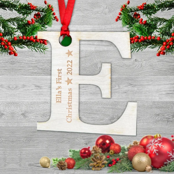 Personalised Baby's First 1st Christmas Bauble tree decoration, Christmas Tree Decor, Babies First Christmas, 1st Christmas, New Baby Gift