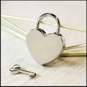 Personalised Engraved Love Lock Heart-Shaped Padlock With Key. Valentines Wedding Engagement Gift Wish Lock Gift for her Gift for him