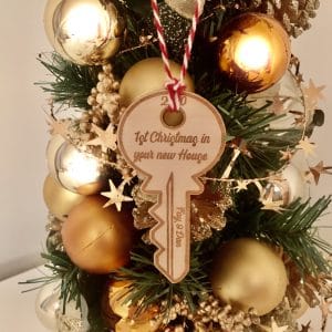 Personalised New Home Gift Ornament 2024, Our first Christmas, New home bauble, Personalised Couples Gift, House warming,Christmas Gift