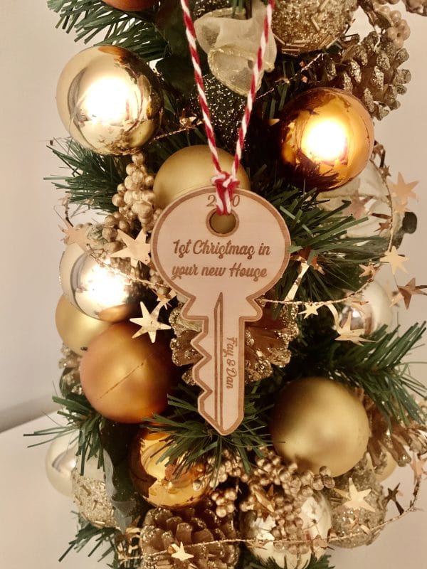Personalised New Home Gift Ornament 2024, Our first Christmas, New home bauble, Personalised Couples Gift, House warming,Christmas Gift