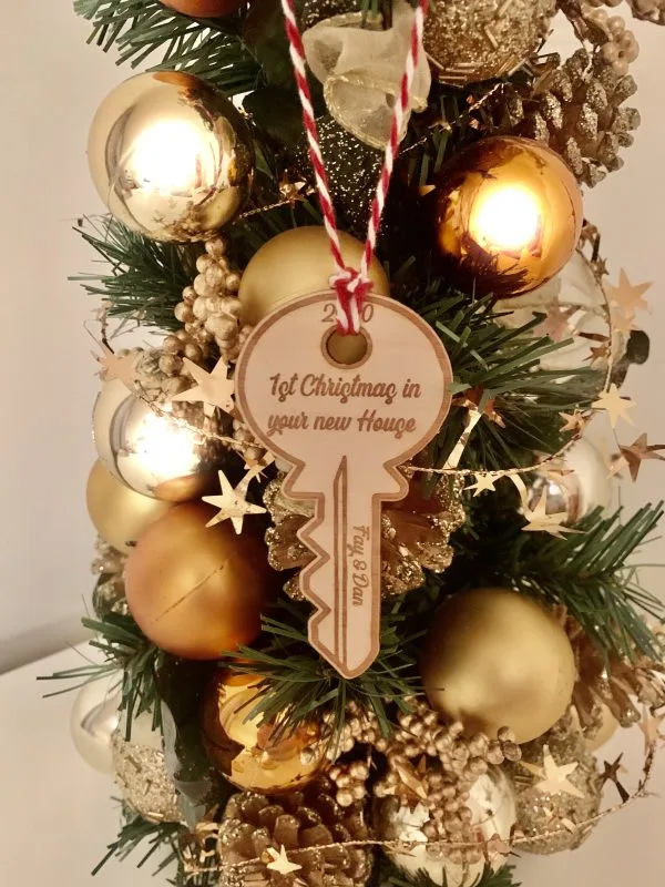 Personalised New Home Gift Ornament 2024, Our first Christmas, New home bauble, Personalised Couples Gift, House warming,Christmas Gift