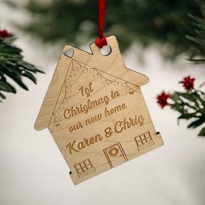Personalised New Home Gift Ornament 2024, Our first Christmas, New home bauble, Personalised Couples Gift, House warming,Christmas Gift