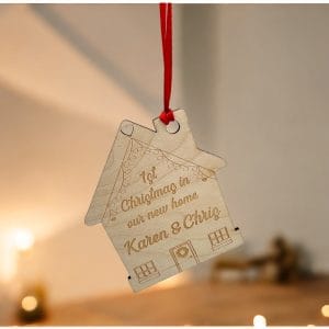 Personalised New Home Gift Ornament 2024, Our first Christmas, New home bauble, Personalised Couples Gift, House warming,Christmas Gift3