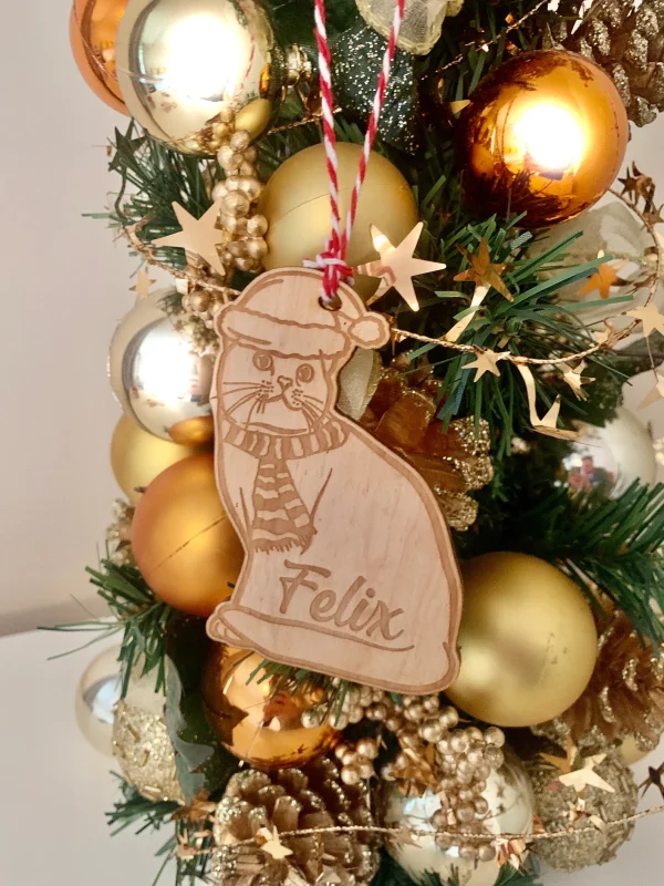Personalised-Pet-Lover-Gift-Animal-lover-Christmas-Gift-Unique-Cat-Kitten-Horse-Pony-and-Fox-Christmas-Tree-Bauble-Decoration-cat