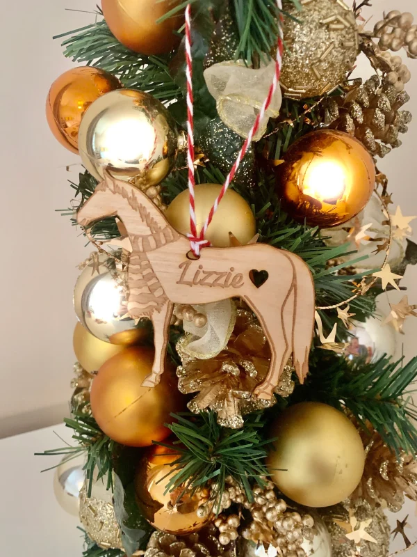 Personalised-Pet-Lover-Gift-Animal-lover-Christmas-Gift-Unique-Cat-Kitten-Horse-Pony-and-Fox-Christmas-Tree-Bauble-Decoration-horse
