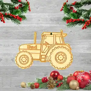 Unique Personalised Christmas Tree Decoration Bauble - Farm Theme - Any Name
