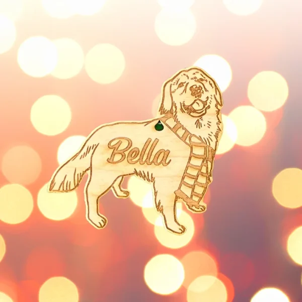 Unique Personalised Dog Christmas Tree Decoration Bauble - 30 Different Breeds - Pet Dog Gift, Ideal for Pet Dog lovers